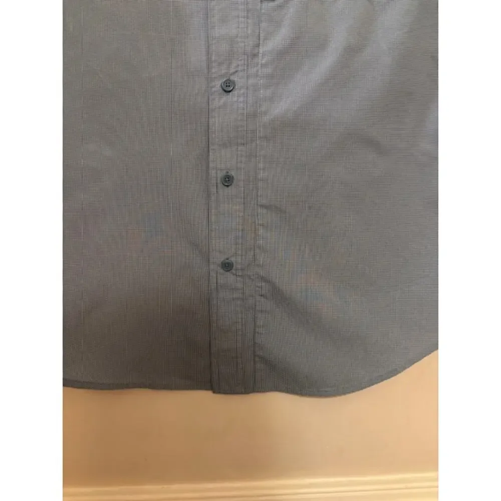CE Schmidt Mens Work Wear Shirt Short Sleeve Button Front Collar Mens Large
